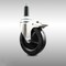 Service Caster 5 Inch 316SS Soft Rubber Swivel 3/4 Inch Expanding Stem Caster Lock Brake SCC SCC-SS316TTLEX20S514-SRS-34 - alternate 1